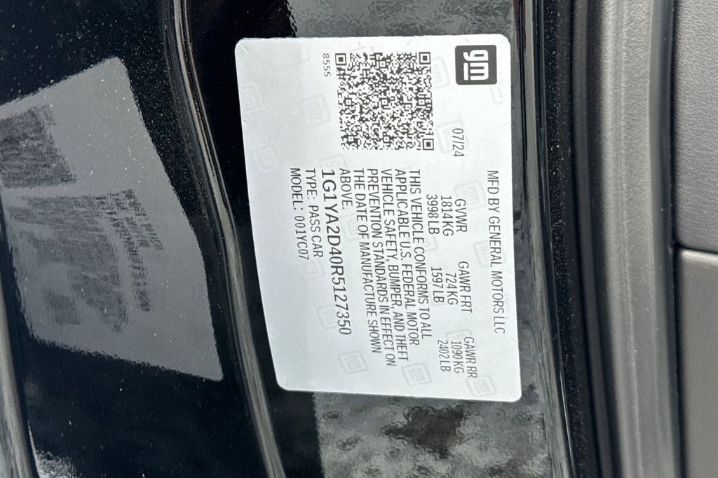 2024 Chevrolet Corvette Stingray 1LT