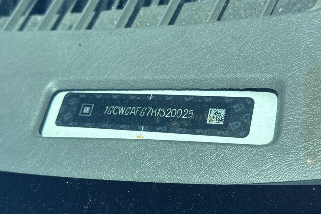 2019 Chevrolet Express 2500 Work Van Cargo