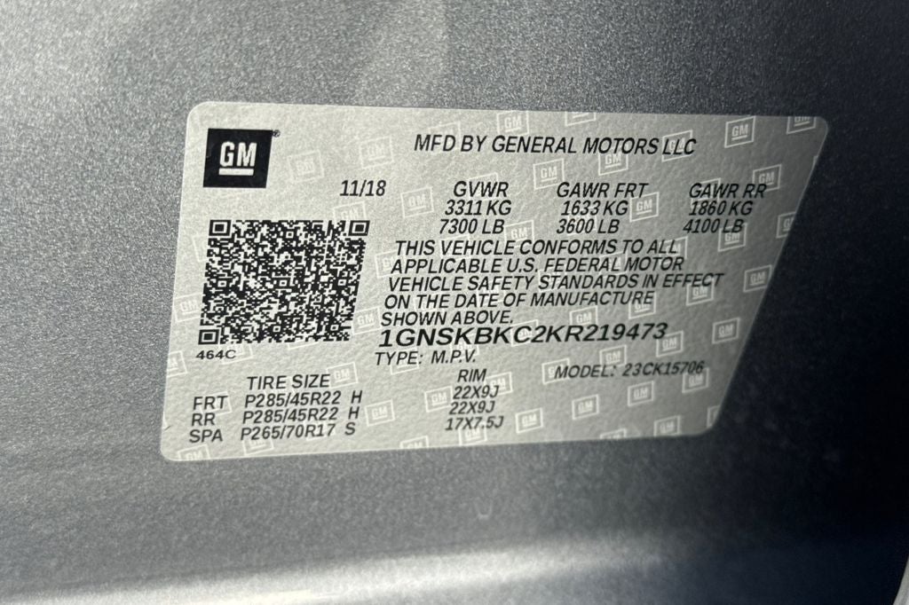 2019 Chevrolet Tahoe LT