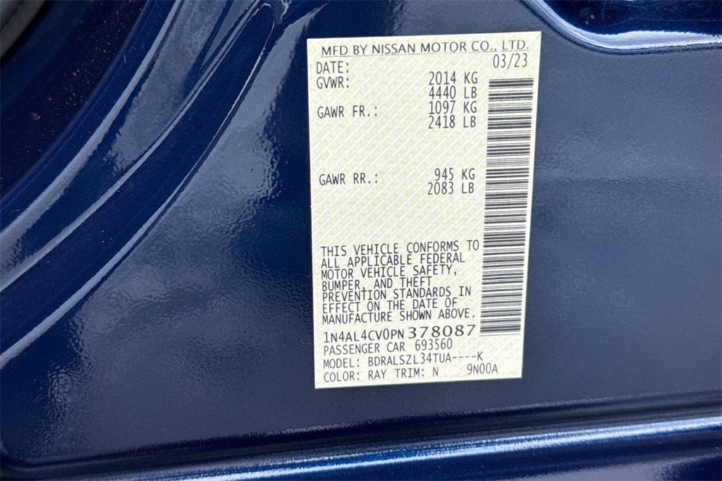 2023 Nissan Altima 2.0 SR *CERTIFIED*