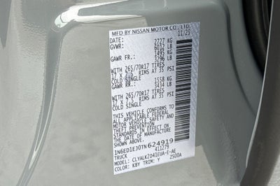 2026 Nissan Frontier PRO-X