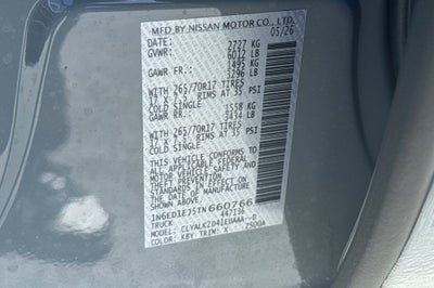 2026 Nissan Frontier PRO-X