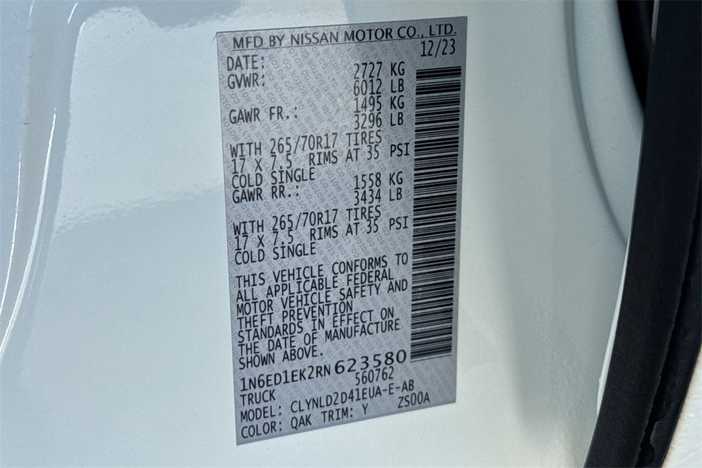 2024 Nissan Frontier PRO-4X