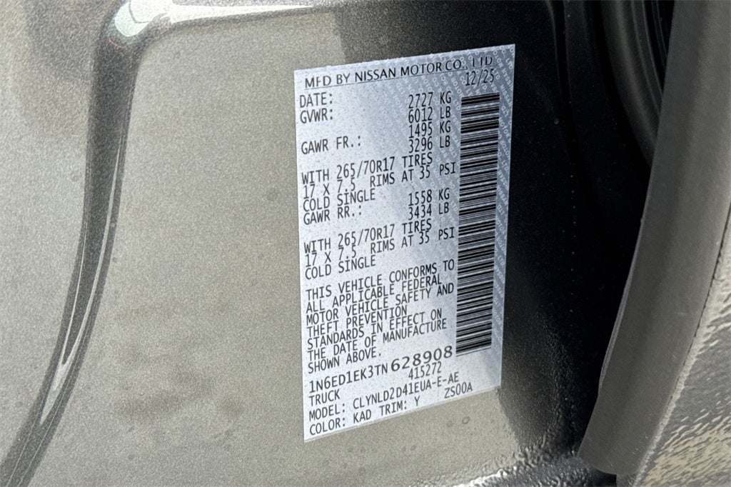 2026 Nissan Frontier PRO-4X