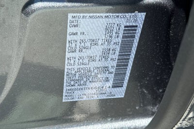 2026 Nissan Frontier PRO-4X