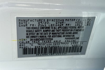 2024 Nissan Sentra SV