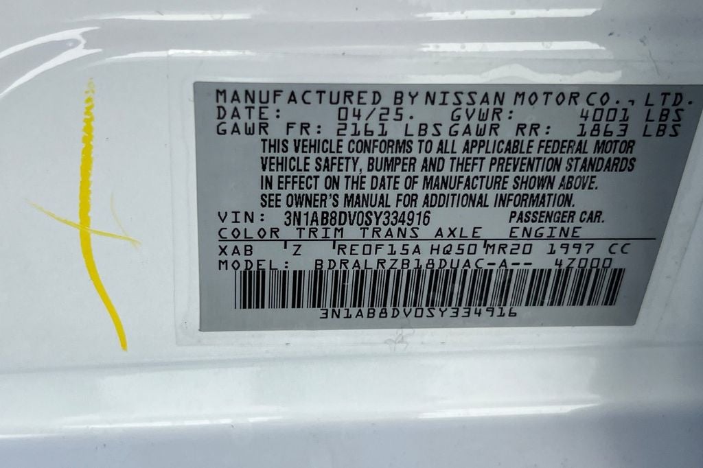 2025 Nissan Sentra SR