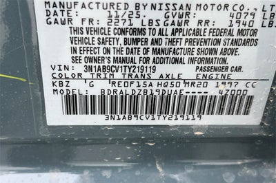 2026 Nissan Sentra SV