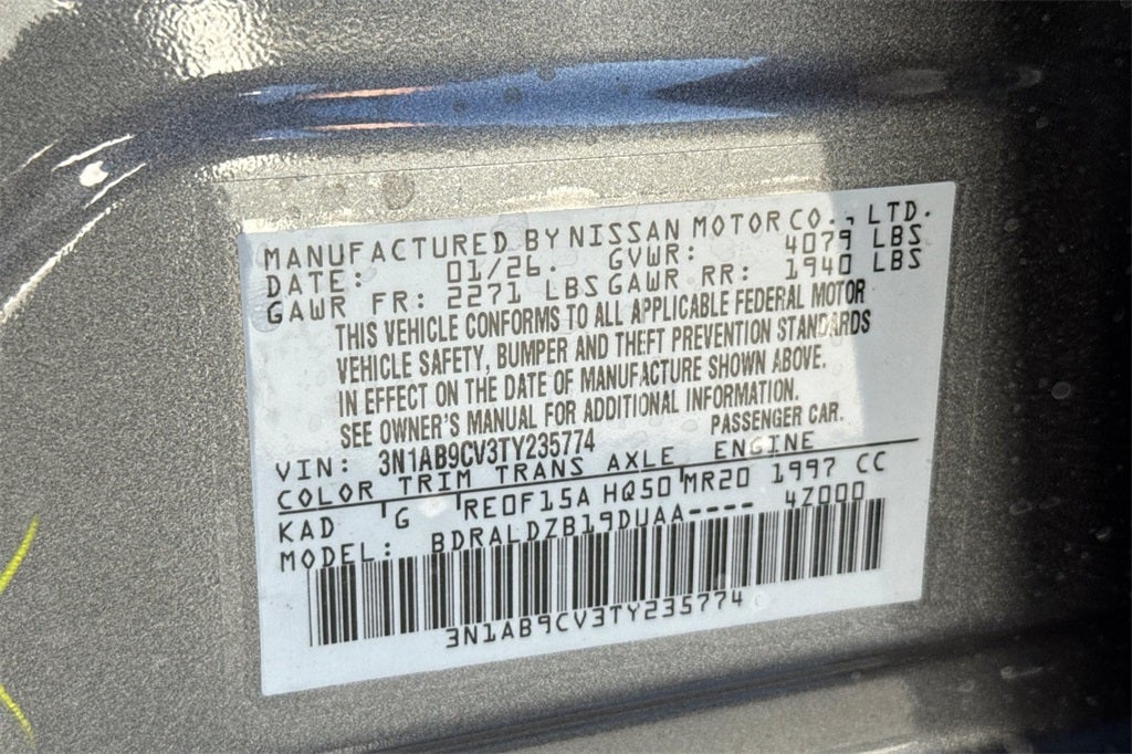 2026 Nissan Sentra SV