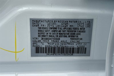 2026 Nissan Sentra SV