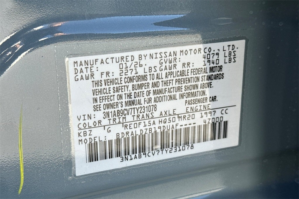 2026 Nissan Sentra SV