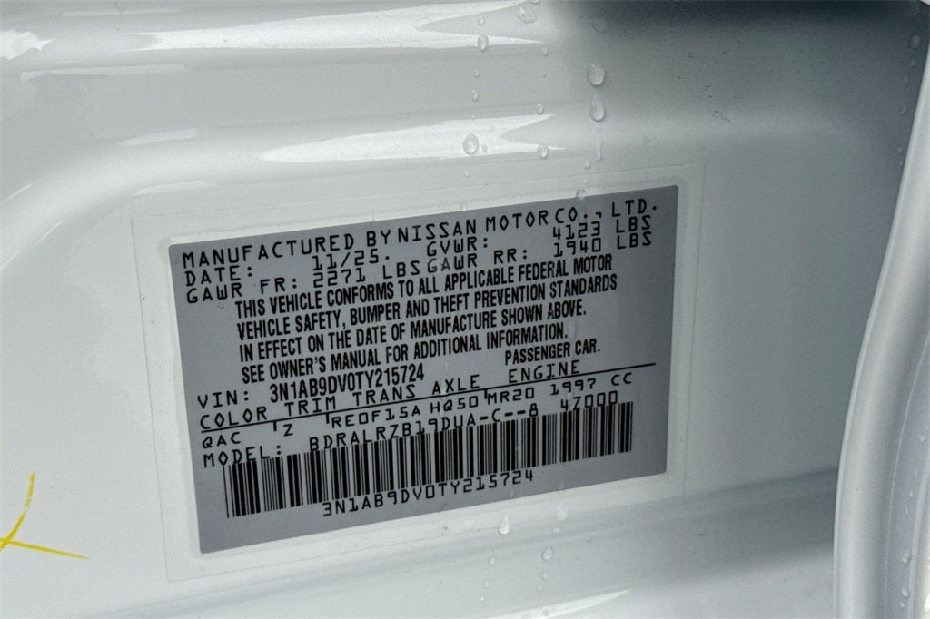 2026 Nissan Sentra SR