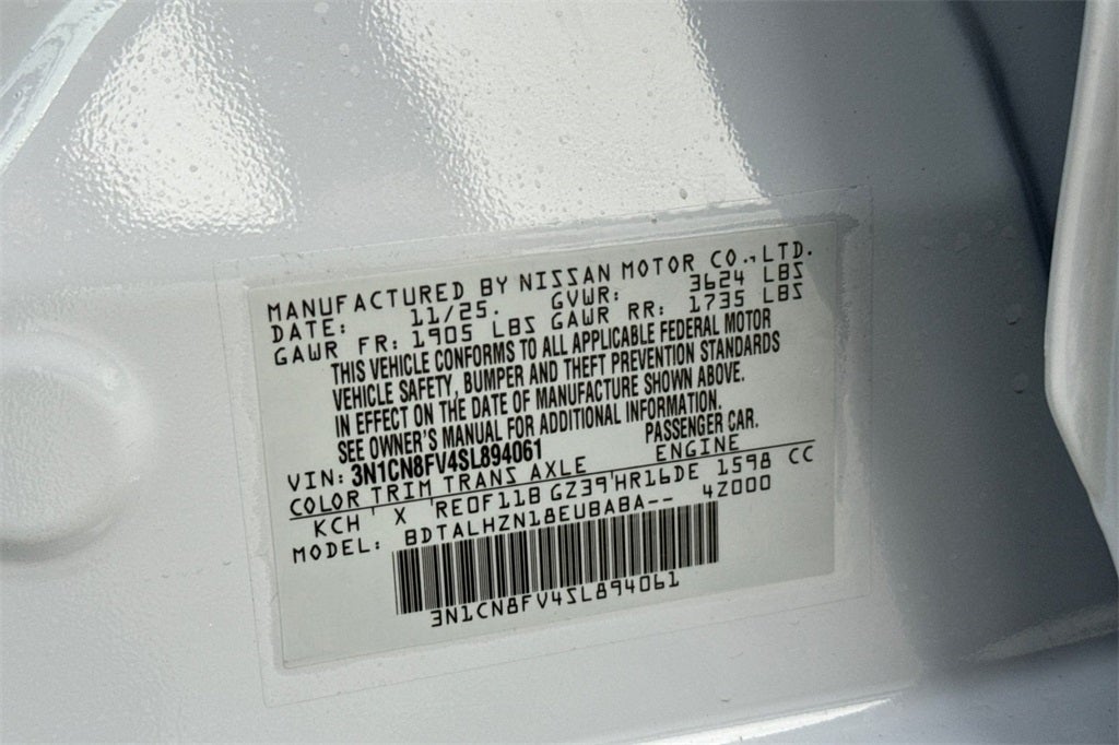 2025 Nissan Versa 1.6 SR