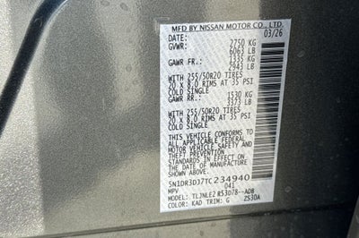 2026 Nissan Pathfinder Platinum