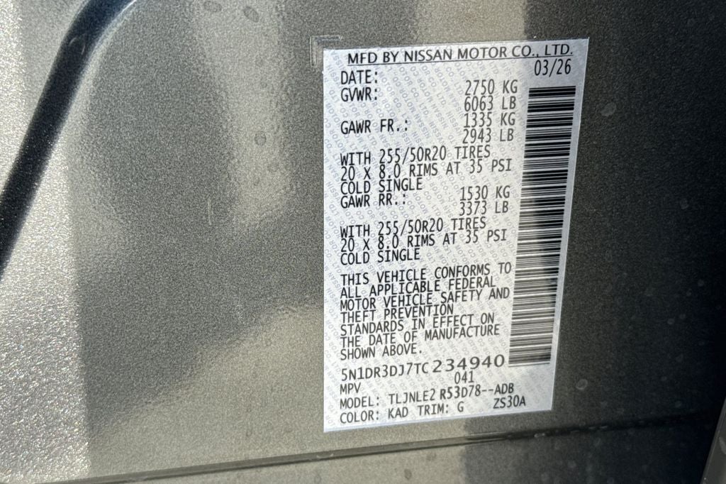 2026 Nissan Pathfinder Platinum