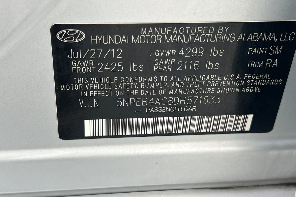 2013 Hyundai Sonata GLS