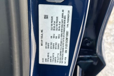 2022 Tesla Model 3 .