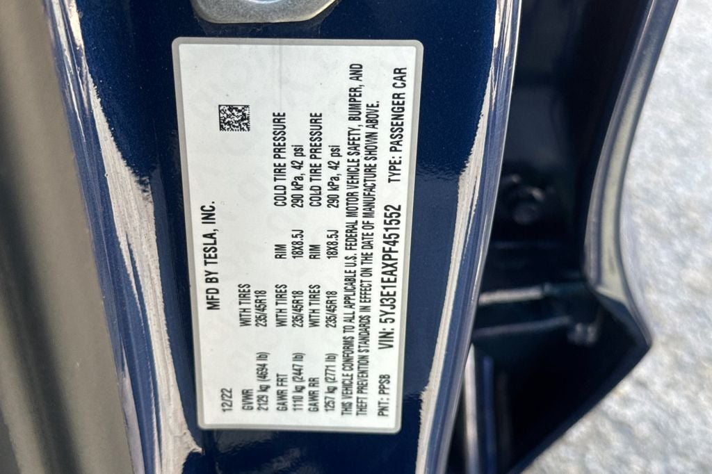 2023 Tesla Model 3 .