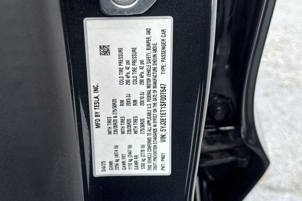 2025 Tesla Model 3 Performance