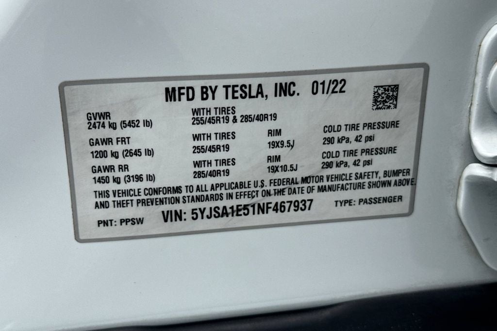 2022 Tesla Model S .