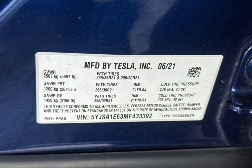 2021 Tesla Model S Plaid