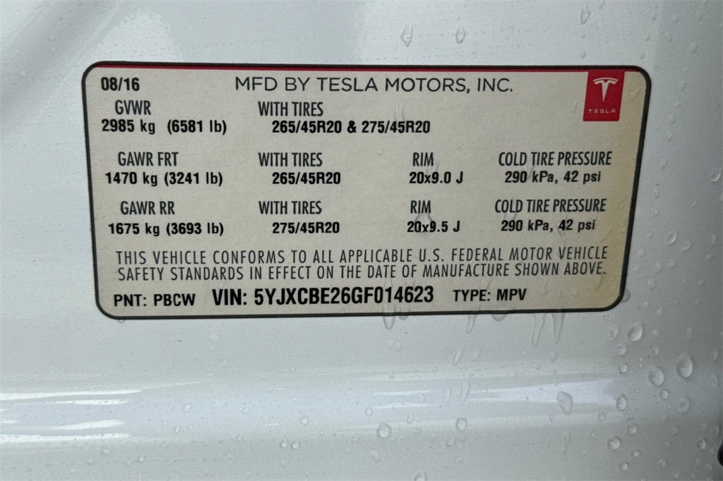 2016 Tesla Model X 60D