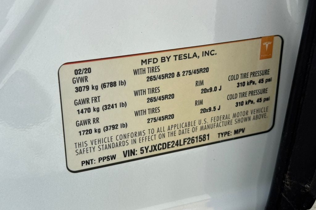 2020 Tesla Model X Long Range