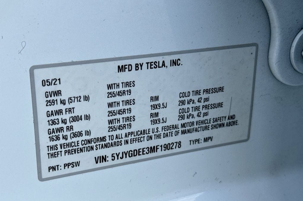 2021 Tesla Model Y Long Range