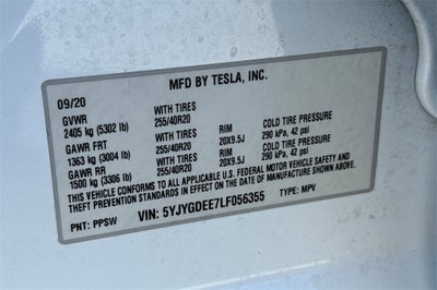 2020 Tesla Model Y Long Range