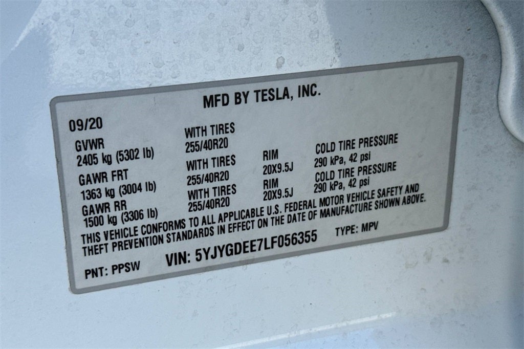 2020 Tesla Model Y Long Range