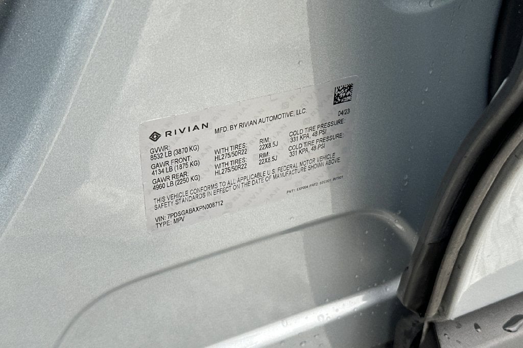 2023 Rivian R1S Adventure Quad Motor Large Pack