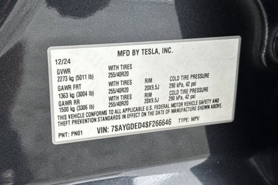 2025 Tesla Model Y Long Range