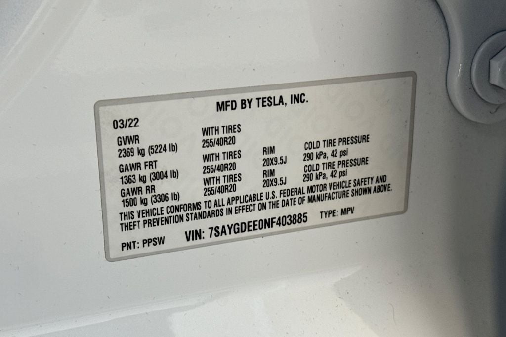 2022 Tesla Model Y Long Range