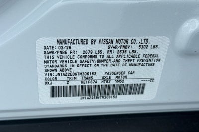 2026 Nissan Leaf PLATINUM+