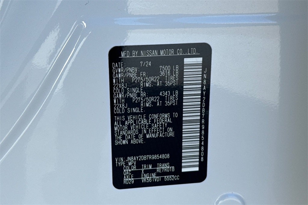 2024 Nissan Armada Platinum CERTIFIED