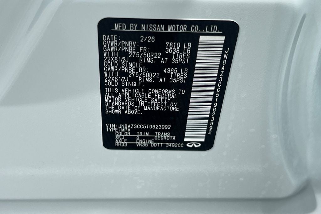 2026 INFINITI QX80 AUTOGRAPH