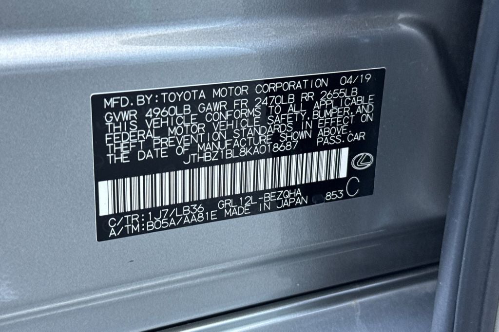 2019 Lexus GS 350 F Sport