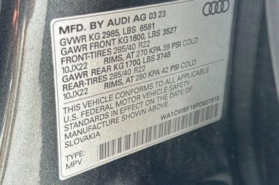 2023 Audi SQ8 4.0T Prestige quattro