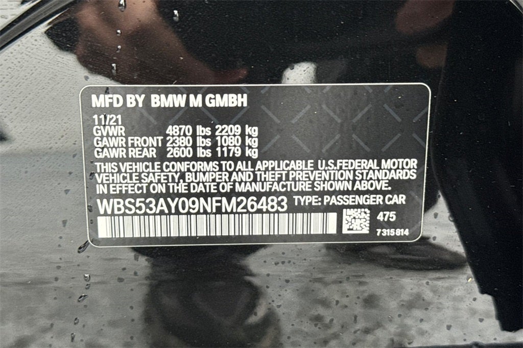 2022 BMW M3 6-Speed Manual