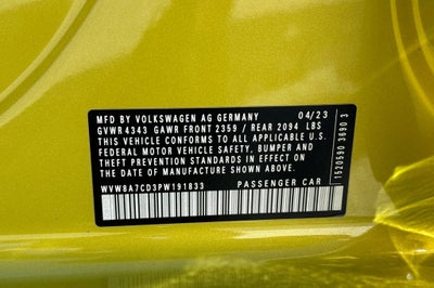 2023 Volkswagen Golf GTI 2.0T 40th Anniversary Edition