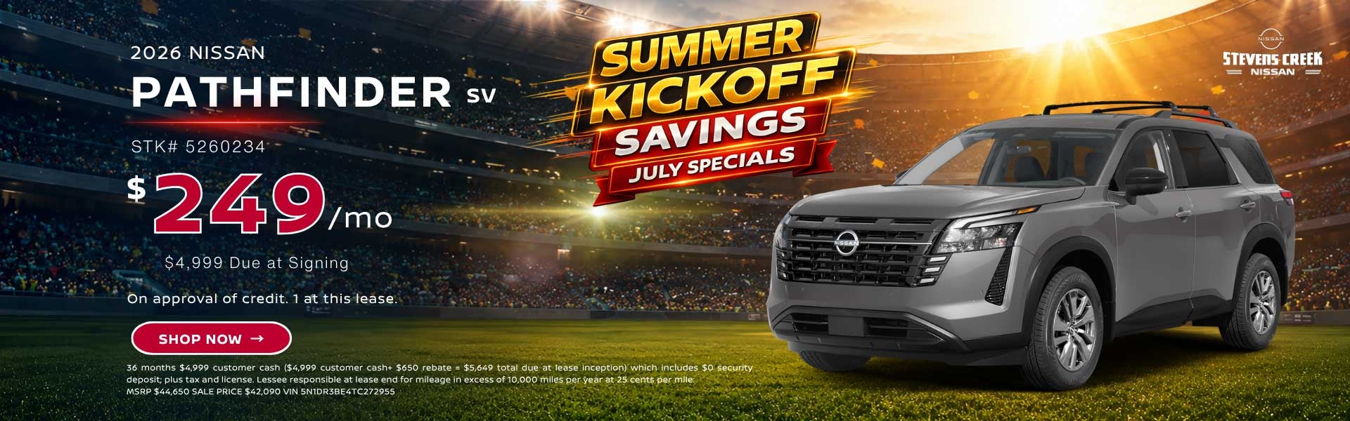 2026 Pathfinder SV